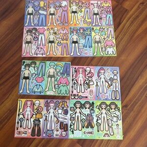 Kpop demon Hunter dress up sticker set (16 sheets)